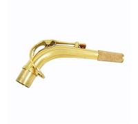 MJHYUGR E flat alto saxophone neck mouthpiece 2.5cm saxophone brass bend instrument accessories SAX mouthpiece Saxophone Parts(Gold)