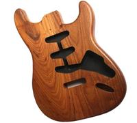 MJHYUGR Guitar Body DIY Accessory 2Pcs Roasted Swamp ASH Wood For ST Electric Guitar Body In Nitro Paint Pre-drilled Easy Assembly