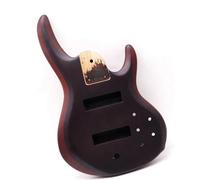 MJHYUGR Guitar Body DIY Accessory Hickory Skin Electric Bass Guitar Body Okoume Wood Use With 24 Fret Guitar Neck
