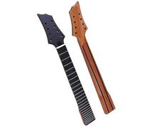MJHYUGR Guitar neck fretboard 8 Strings Electric Guitar Neck 24 Frets Okoume Wood Neck Black Head With Double Truss Rod Double Back Line