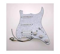 MJHYUGR Guitar Pickups Alnico5 SSH 7-Way Type Fully Loaded Pickguard 3pcs 250K Potentiometer Neck And Bridge(4)