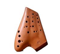MJHYUGR Three Tube Ceramics Ocarina 12 Holes Alto C Key Matte Smoked Professional Ocarina Of Time Music Instruments (Color : 1AC)