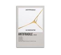 MJIFEIANTIFRAGILE by LE SSERAFIM Poster Wall Art Vintage Art Cover Room Decor Aesthetic Bedroom Posters For Bedroom 16x24inch(40x60cm) Unframe-style