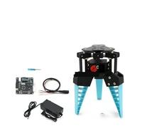MJINA 0.6-1.5Kg Load Flexible Manipulator Grab 20-100mm Objects Industrial Mechanical Claw Soft 2/3/4 Finger Gripper For Robot Arm Kit(3 Finger Servo set)