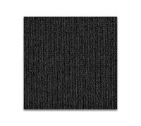 MJINA 30x30cm Carpet Floor Tiles Sticker Self Adhesive Soft Rug Peel and Stick Flooring Mat(Black)