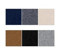 MJINA 50PCS Self Adhesive Carpet Floor Tiles Sticker Rugs Peel and Stick Mat DIY Flooring Kitchen Dining Room Bedroom HomeDecor(Grey,10pc)