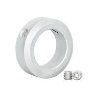 MJINA Shaft collar retaining ring Stop screw type Retaining ring shaft retainer locator aluminum alloy with screws dia 3 4 5 6 8 10(NITCN-8-14-8 3pcs)