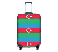 Mjinbiao Flag of Azerbaijan Suitcase Covers, Luggage Protectors Fits Four Sizes Suitcase for Travel
