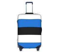 Mjinbiao Flag of Estonia Suitcase Covers, Luggage Protectors Fits Four Sizes Suitcase for Travel