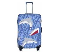 Mjinbiao Foraging Fish Suitcase Covers, Luggage Protectors Fits Four Sizes Suitcase for Travel