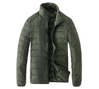 MJIQING lightweight waterproof jackets mens Mens Down Jacket - Lightweight Winter Coat, Warm Jacket, Easy Care, Packaway Bag, Water Resistant Rain Jacket - for Camping, Travelling & Walking
