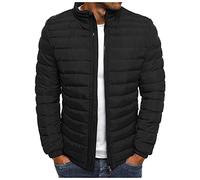 MJIQING lightweight waterproof jackets mens Mens Down Jacket - Lightweight Winter Coat, Warm Jacket, Easy Care, Packaway Bag, Water Resistant Rain Jacket - for Camping, Travelling & Walking
