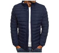 MJIQING mens jackets Mens Down Jacket - Lightweight Winter Coat, Warm Jacket, Easy Care, Packaway Bag, Water Resistant Rain Jacket - for Camping, Travelling & Walking