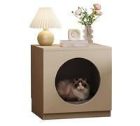 MJJRWF Solid Wood Cat Bed Nightstand Set, Multifunctional Storage Side Table, Small Storage Cabinet For Living Room/Bedroom(Style 5)