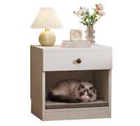 MJJRWF Solid Wood Cat Bed Nightstand Set, Multifunctional Storage Side Table, Small Storage Cabinet For Living Room/Bedroom(Style 8)