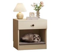 MJJRWF Solid Wood Cat Bed Nightstand Set, Multifunctional Storage Side Table, Small Storage Cabinet For Living Room/Bedroom(Style 9)