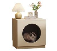 MJJRWF Solid Wood Cat Bed Nightstand Set, Multifunctional Storage Side Table, Small Storage Cabinet For Living Room/Bedroom(Style 3)