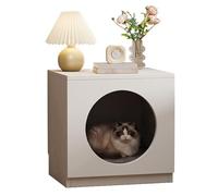 MJJRWF Solid Wood Cat Bed Nightstand Set, Multifunctional Storage Side Table, Small Storage Cabinet For Living Room/Bedroom(Style 2)