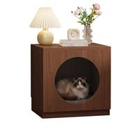 MJJRWF Solid Wood Cat Bed Nightstand Set, Multifunctional Storage Side Table, Small Storage Cabinet For Living Room/Bedroom(Style 6)