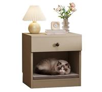 MJJRWF Solid Wood Cat Bed Nightstand Set, Multifunctional Storage Side Table, Small Storage Cabinet For Living Room/Bedroom(Style 11)