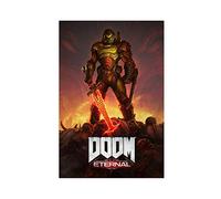 MJKO DOOM Eternal Canvas Poster Bedroom Decor Sports Landscape Office Room Decor Gift Unframe-style 12x18inch(30x45cm)