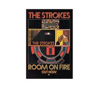 MJKO The Strokes Room On Fire Album Cover Canvas Poster Wall Art Decor Print Picture Paintings for Living Room Bedroom Decoration Unframe-style 12x18inch(30x45cm)