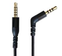 MJKOR Replacement Audio Cable Cord Compatible with SteelSeries Arctis Nova 7, Arctis Nova Pro Gaming Headset (Black, Nylon Braided)