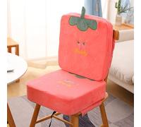 MJLOMJ Baby Booster Seat for Dining Table Cotton and Linen Non Slip Washable Baby Booster Seat Cushion 2 in 1 Removable Toddler Heighten Chair Increasing Cushion,Strawberry,5+10cm