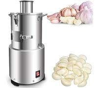 MJMLUCK 200W Commercial Electric Garlic Peeler,20KG/H Garlic Peeling Machine Garlic Separator,Automatic Garlic Skin Remover Powerful Garlic Peele for Restaurant Barbecue Shops Hotels