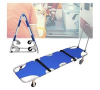 MJMLUCK Animal Stretcher,Transport Stretcher for Dogs, Lightweight with Trolley 4 Wheels, Pushable Stretcher for Patient Transport, for Hospitals, Ambulance, Fire
