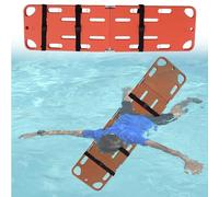 MJMLUCK Aquatic Spine Board for Public Pool, Foldable Water Floating Spine Stretcher Backboard, Plastics First Aid Life-Saving Backboard Immobilizer(2-Folds) (2folds)