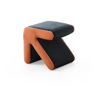MJMLUCK Arrow Footstool, Modern Creative Velvet Upholstered Sofa Stool Footrest, Multifaceted Stool Ottoman Coffee Table, Comfy Change Shoe Bench Handicraft Decoration for Living Room