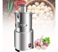 MJMLUCK Automatic Garlic Peel Machine, 200W Commercial Garlic Peeling Machine Electric Stainless Steel Automatic Powerful Electric Garlic Peeler
