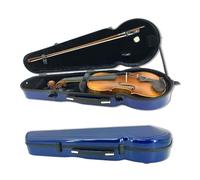 MJMLUCK Carbon Composite 4/4 Viola Case Hard Shell Travel Case, Backpack,Straps,Protection,Waterproof Durable, Ultra-Light Build (Colorful) (Blue)