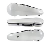 MJMLUCK Carbon Composite 4/4 Viola Case Hard shell Travel Case, Backpack,Straps,Protection,Waterproof Durable, Ultra-Light Build (colorful) (white1)