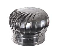 MJMLUCK Chimney Spinner Cowl Fireplace Chimney Caps 304 Stainless Steel Waterproof Windproof Improves Indoor air Easy to Install Roof Turbine Ventilator Rotating Cap Ventilation (200mm/7.8in)
