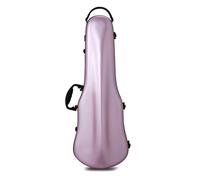 MJMLUCK Composite PC Lightweight Universal 4/4-3/4 Violin Case High-end Compression-Resistant Backpack Multiple Colors Available,Pink (Pink)