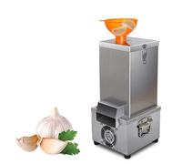MJMLUCK Electric Garlic Peeler Commercial Powerful Stainless Steel Garlic Peeling Machine 25KG/H Whole Garlic Peeler Automatic Garlic Skin Remover for Kitchen/Hotel