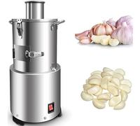 MJMLUCK Electric Garlic Peeler Machine 200W Commercial Electric Garlic Peeler, 30KG/H Garlic Peeling Machine Garlic Separator, Kitchen Innovations Garlic Peel, Silver