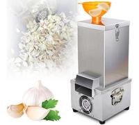 MJMLUCK Garlic Clove Peeling Machine 200W Electric Garlic Peeler Machine, Stainless Steel Garlic Clove Peeling Machine, with Hopper 25Kg/H, Fast and Labor Saving, Rapid Heat Dissipation