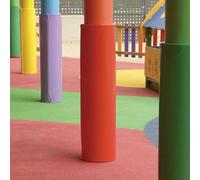 MJMLUCK Heavy Duty Basketball Pole Padding 5ft/150cm - Outdoor Round Safety Post Pads for Player Protection, Colorful Wrap-Around Garage Wrap-Around Cushion (Green Dia 1in(2.5cm))