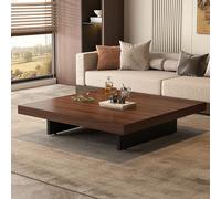 MJMLUCK Japanese Floor Table, Solid Wood Tatami Tables, Wooden Low Table for Sitting on The Floor, for Tatami Sitting On The Floor Bedroom Bay Window Tea Room (Brown 100 * 100cm/39.5 * 39.5in)