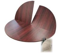 MJMLUCK Large Wood Table Top Round Foldable Table Top Portable Tabletop Folding Round Dining Table Top Extender 47 51 55 59 63 71 79 in (Red 180cm/70in)