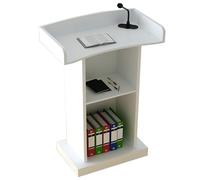 MJMLUCK Lectern Podium Stand, Host Wood Podium, Multifunction Floor Lectern Podium Stand with Drawer, Podium Standing Desk for Classroom Auditorium Church Office,B (F)