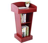 MJMLUCK Lectern Podium Stand, Lectern Podium Stand, Wooden Speaking, Wood Podium Reception Restaurant Podium Tall Podium For Floor Pulpit Lectern For Schools And Churches (Color : Khaki, Size : 40x6
