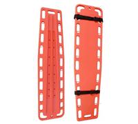 MJMLUCK Life-Saving Board for Lifeguards, Foldable Spine Board Stretcher Backboard, Plastic Water Floating Back Boards, Weight Capacity 159Kg / 350Lb,Four Fold (Straight)