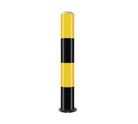 MJMLUCK Solar Safety Bollard with Intelligent Photosensor, Steel Pipe Bollard Post with LED, Night Reflective Design, Parking Barrier, for Traffic-Sensitive Area, Traffic Control(Red (1pcs),80cm/31.