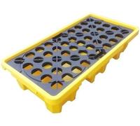 MJMLUCK Spill Containment Pallets Spill Containment Platforms Modular Polyethylene Spillage Platforms Warehouses Factories Garages Industrial Use Pallets Storage Stacks Paint Bucket Pallets (130x6