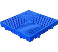MJMLUCK Transport Plastic Pallet Cold Storage Warehouse Goods Mattress-Kitchen Cabinet Storage Racks (Blue2pack 40x40x5cm)
