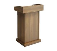 MJMLUCK Vertical Podium Wooden Lectern Simple Portable Pulpits Classroom Church Speech Podium Stand Office Hotel Restaurant Lectern (C)